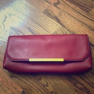 Cranberry J. Crew clutch